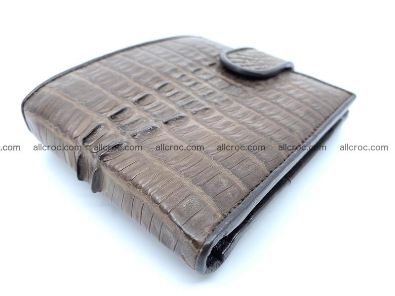 Crocodile skin wallet with strap 913