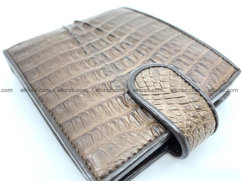 Crocodile skin wallet with strap 913