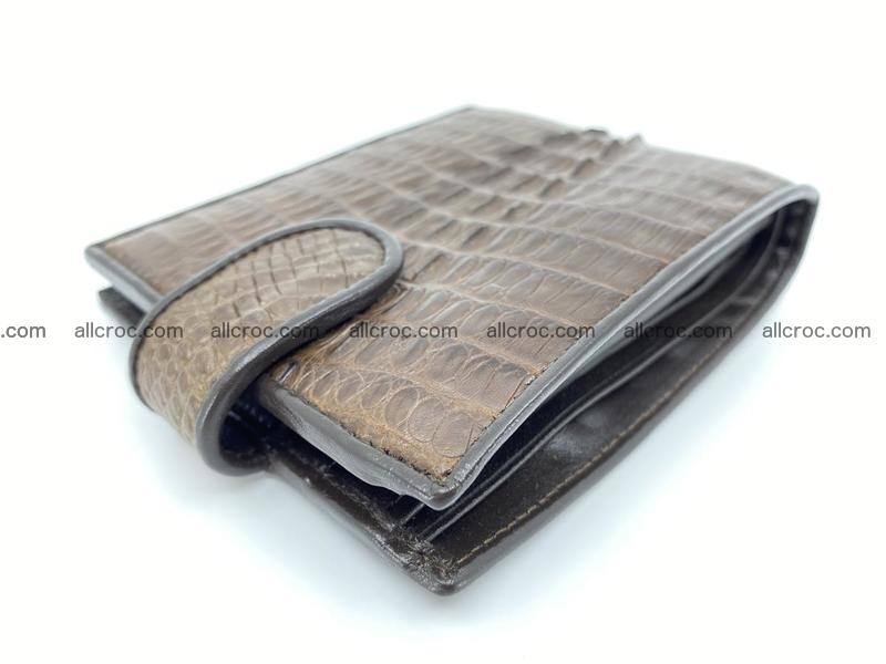 Crocodile skin wallet with strap 913