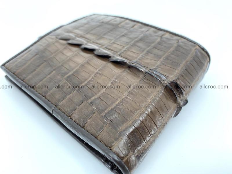 Crocodile skin wallet with strap 913