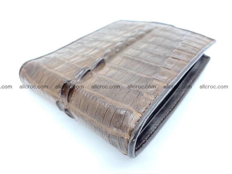 Crocodile skin wallet with strap 913