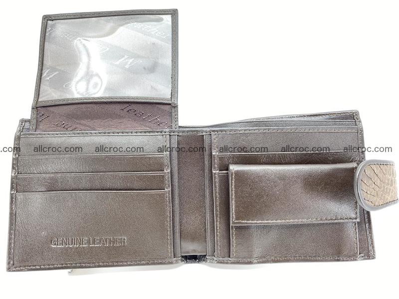 Crocodile skin wallet with strap 913