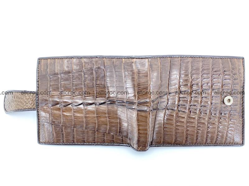 Crocodile skin wallet with strap 913