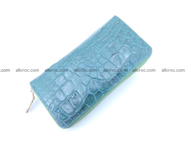 Crocodile skin wallet with zip 971