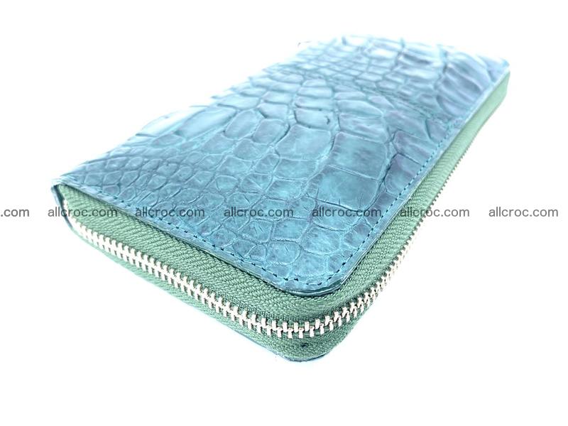 Crocodile skin wallet with zip 971