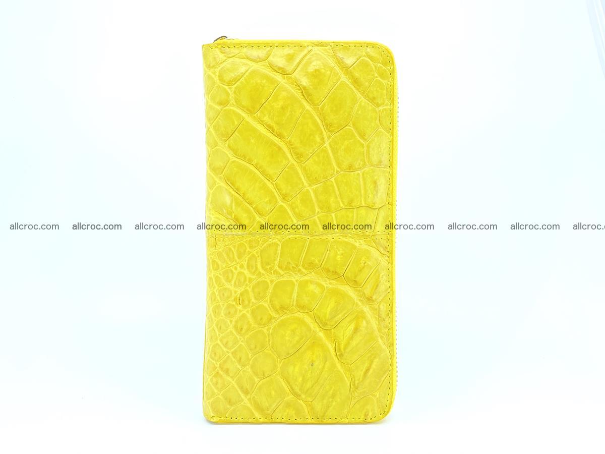 Crocodile skin wallet with zip 972 Foto 4