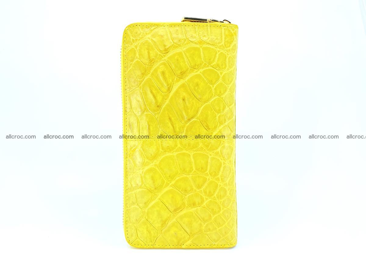 Crocodile skin wallet with zip 972 Foto 5