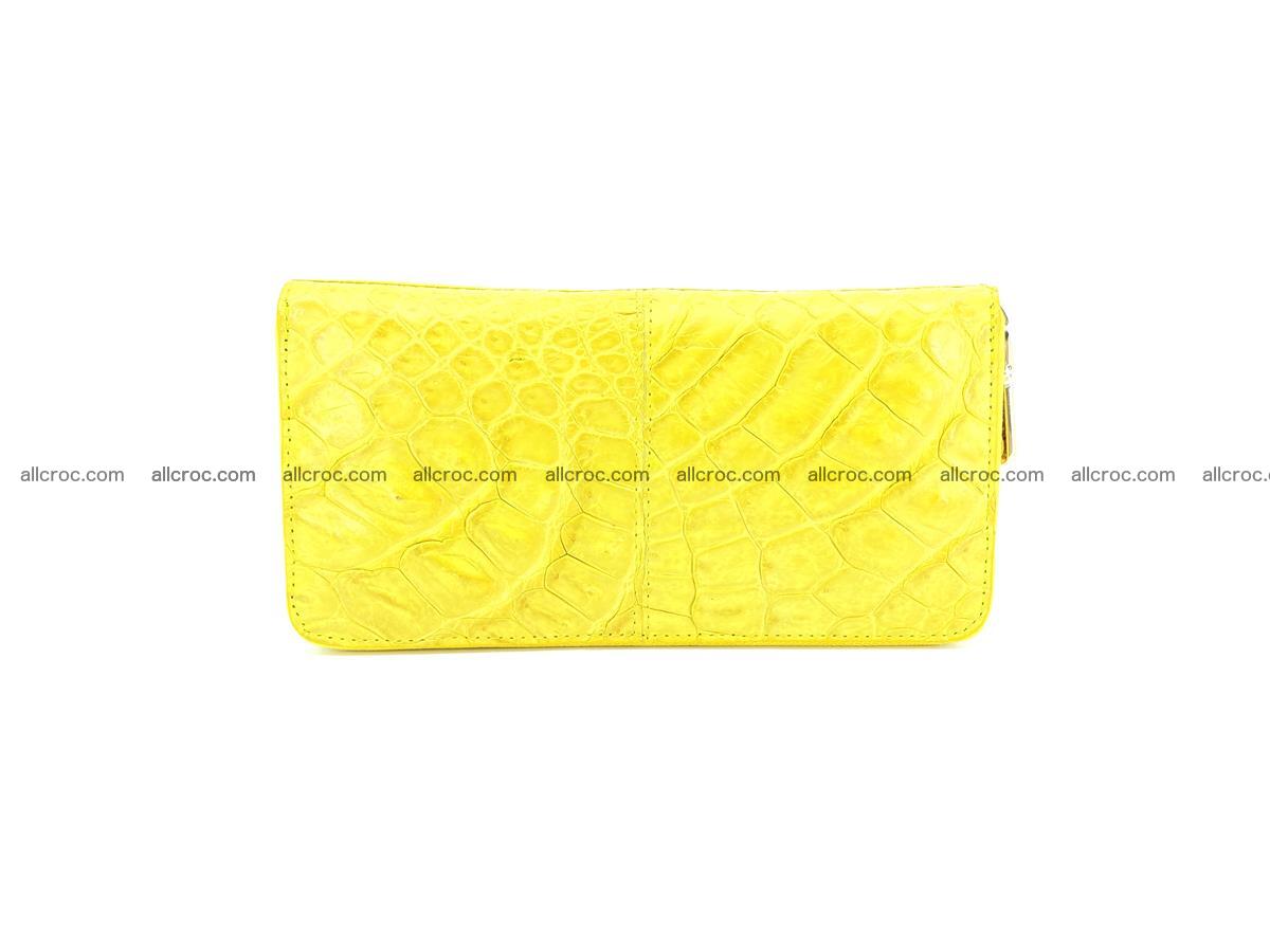 Crocodile skin wallet with zip 972 Foto 1