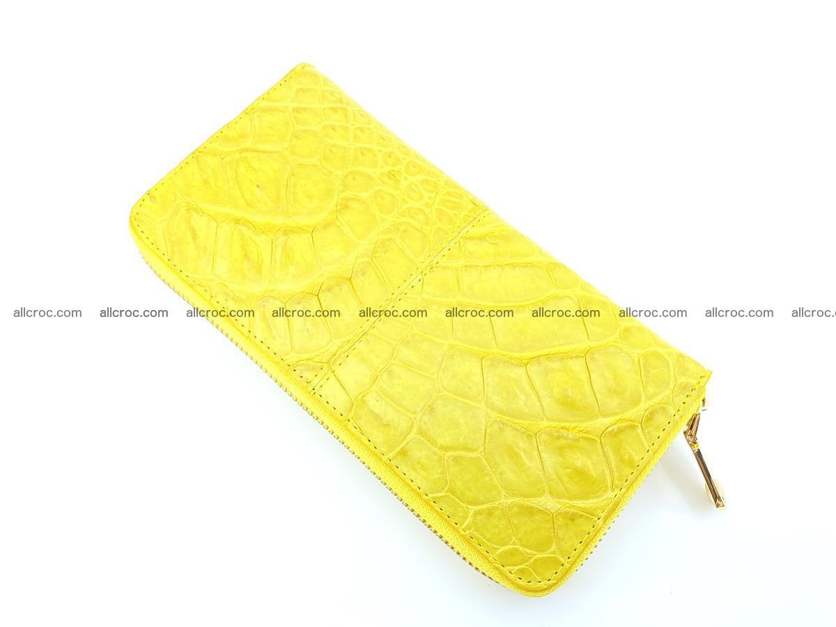 Crocodile skin wallet with zip 972 Foto 7