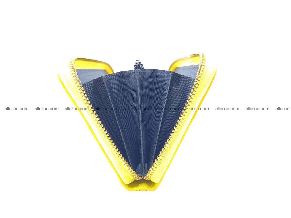 Crocodile skin wallet with zip 972 Foto 12