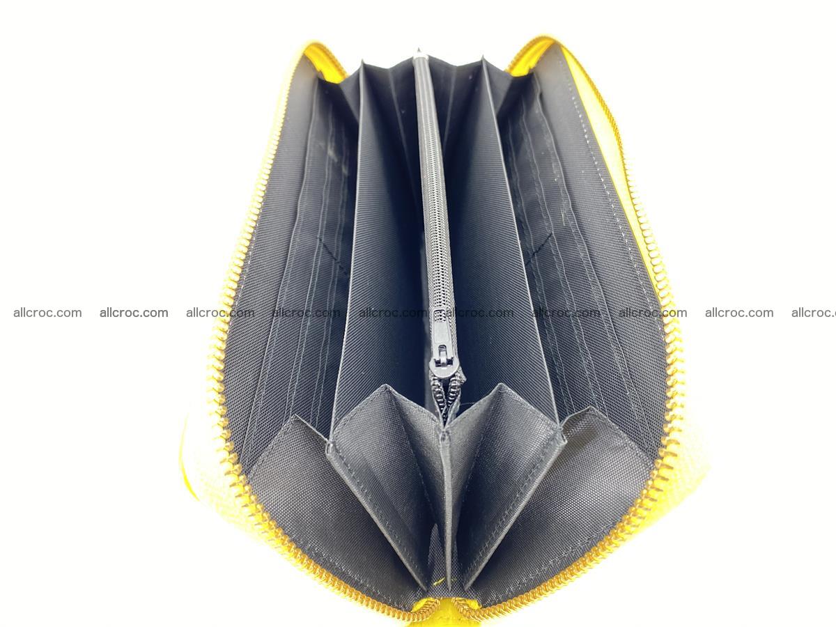 Crocodile skin wallet with zip 972 Foto 13