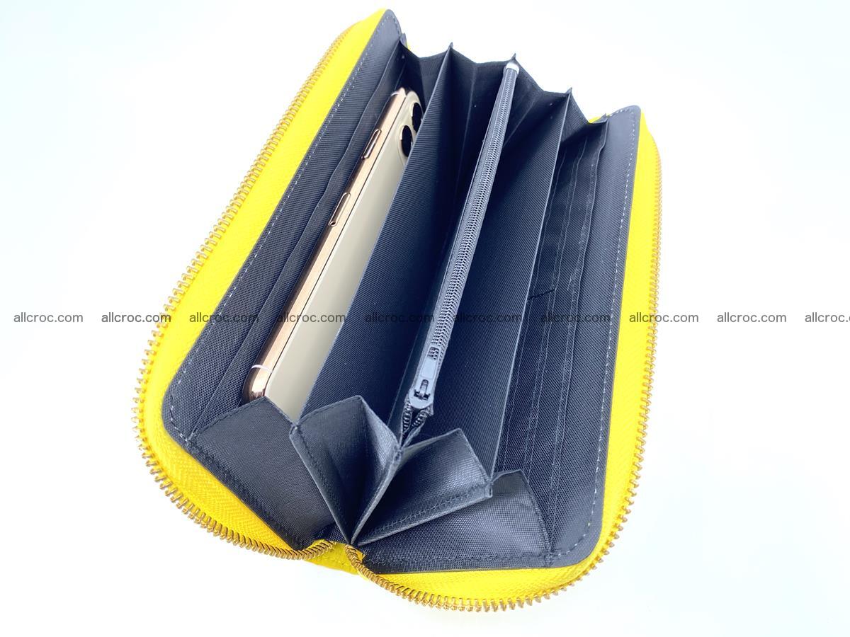 Crocodile skin wallet with zip 972 Foto 14