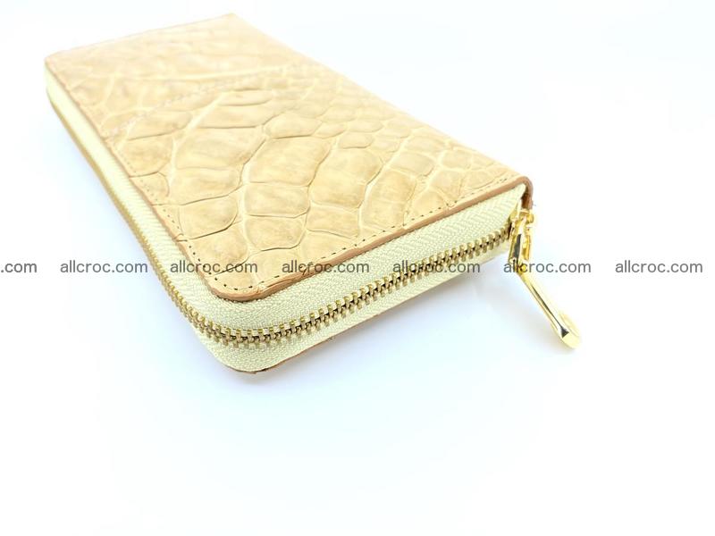 Crocodile skin wallet with zip 974