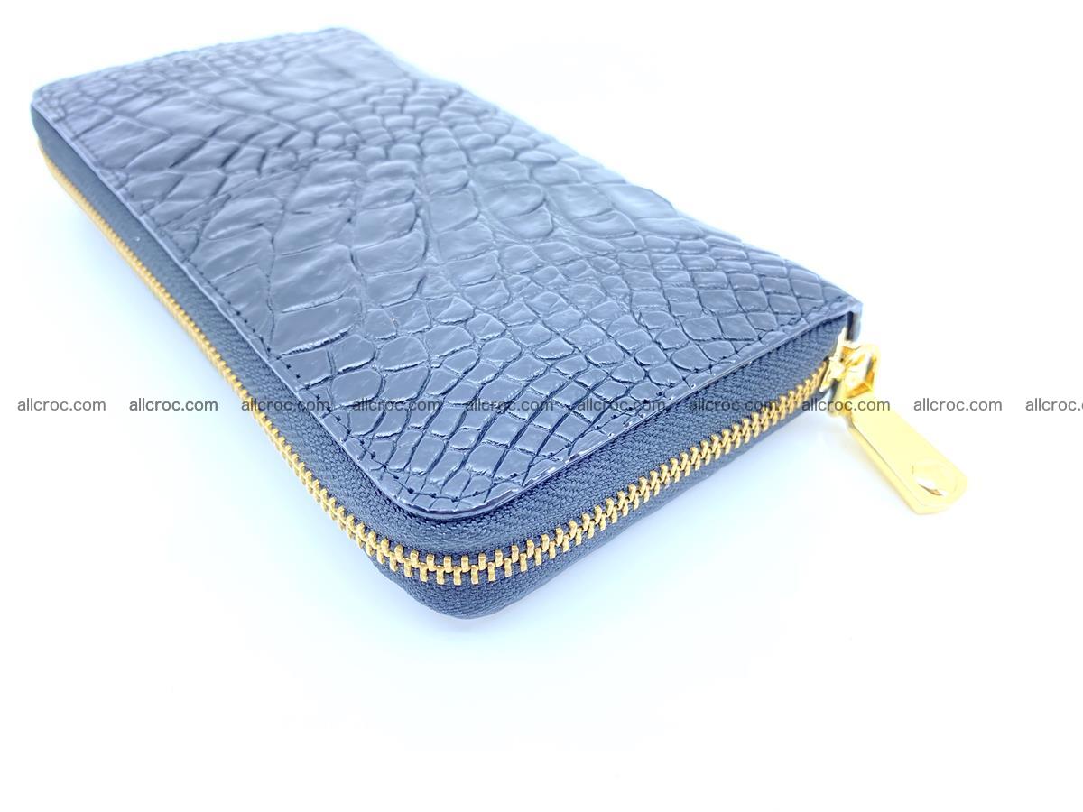 Crocodile skin wallet with zip 976 Foto 8