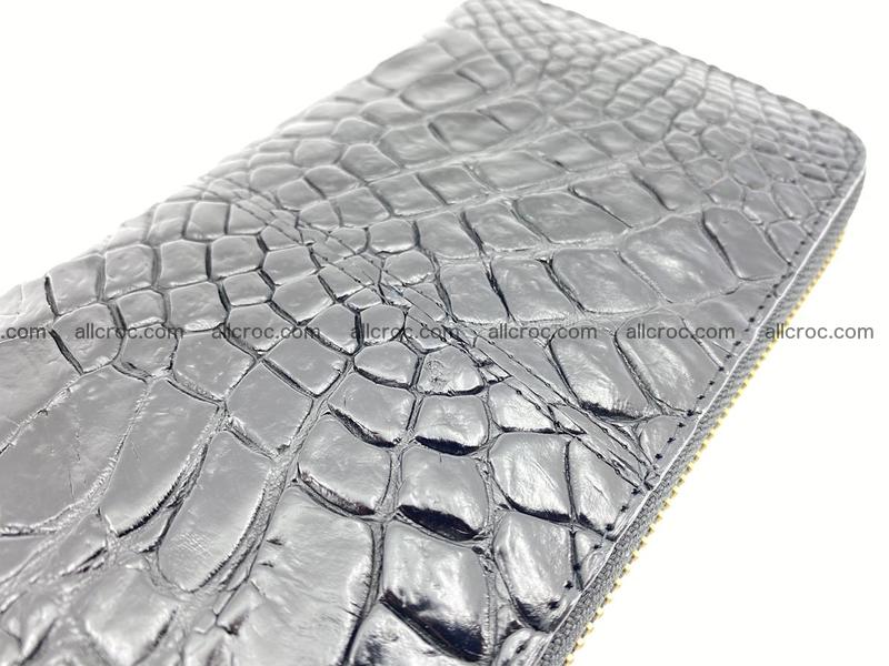 Crocodile skin wallet with zip 976