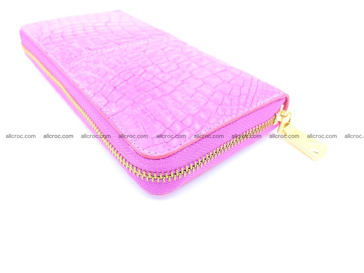 Crocodile skin wallet with zip 977 Foto 8
