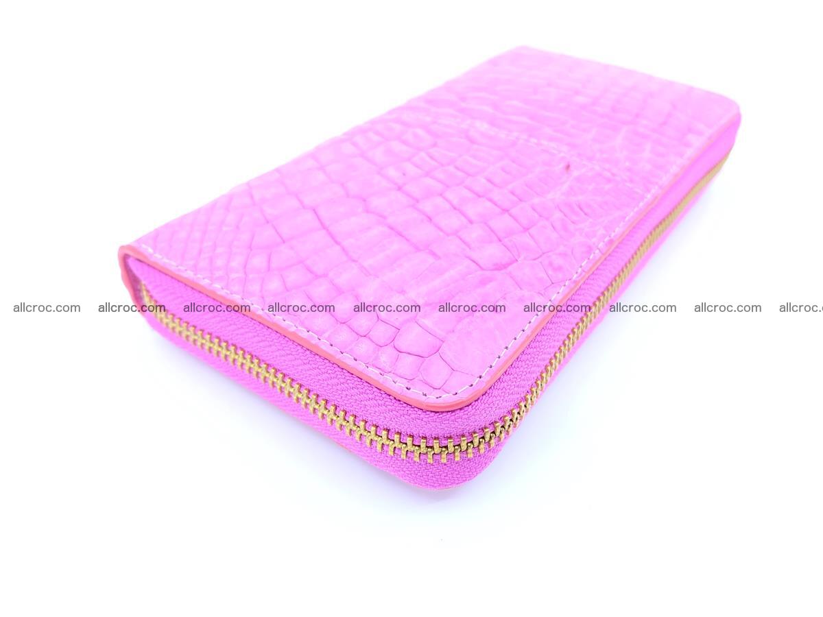 Crocodile skin wallet with zip 977 Foto 9