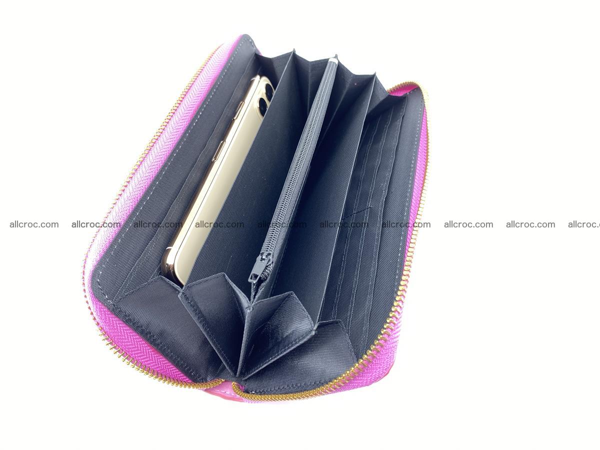 Crocodile skin wallet with zip 977 Foto 13