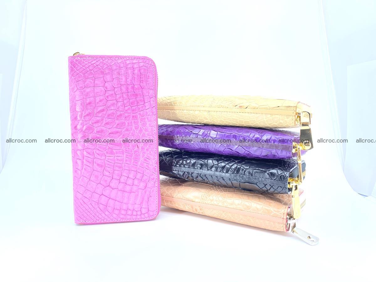 Crocodile skin wallet with zip 977 Foto 3