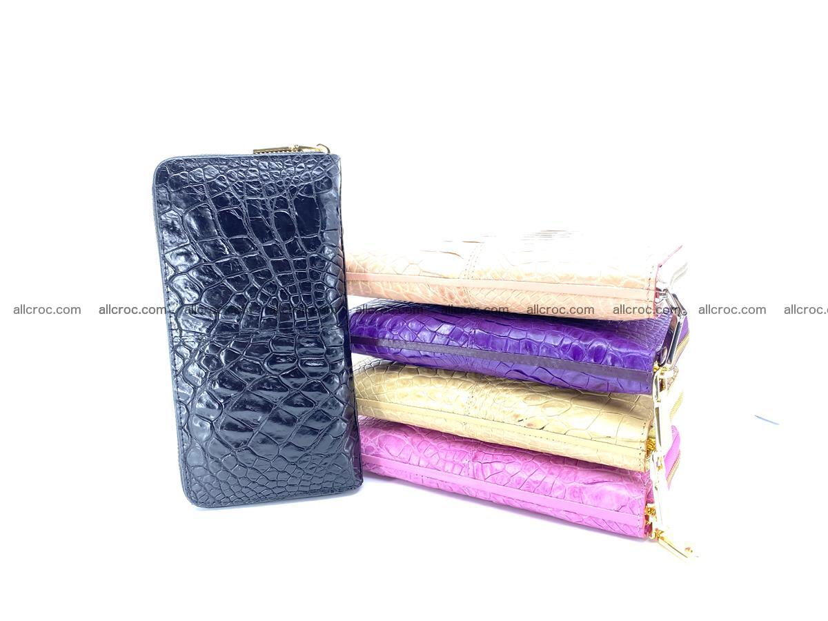 Crocodile skin wallet with zip 976 Foto 3