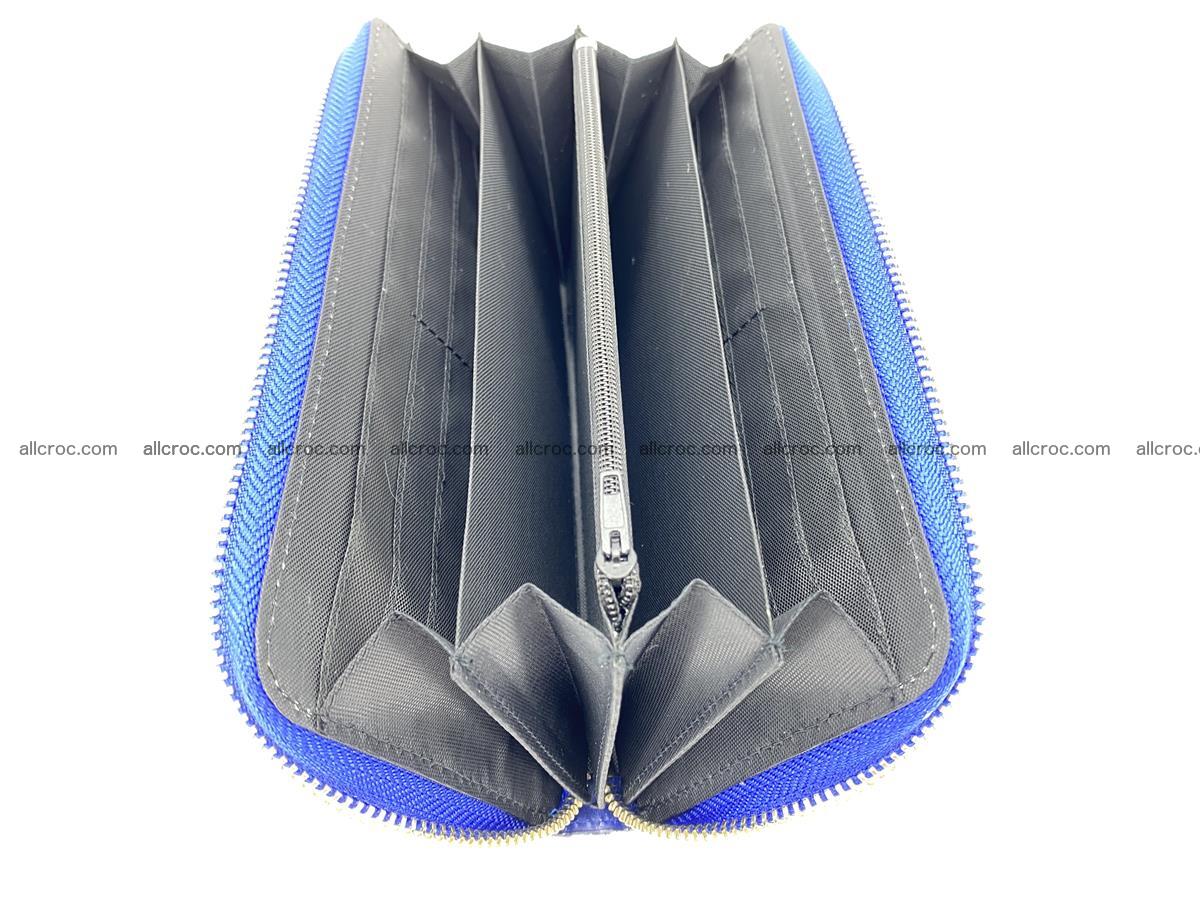 Crocodile skin wallet with zip 1011 Foto 9