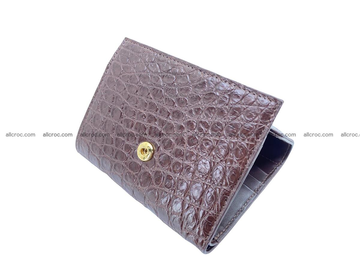 Handcrafted Crocodile skin wallet 1682 Foto 8