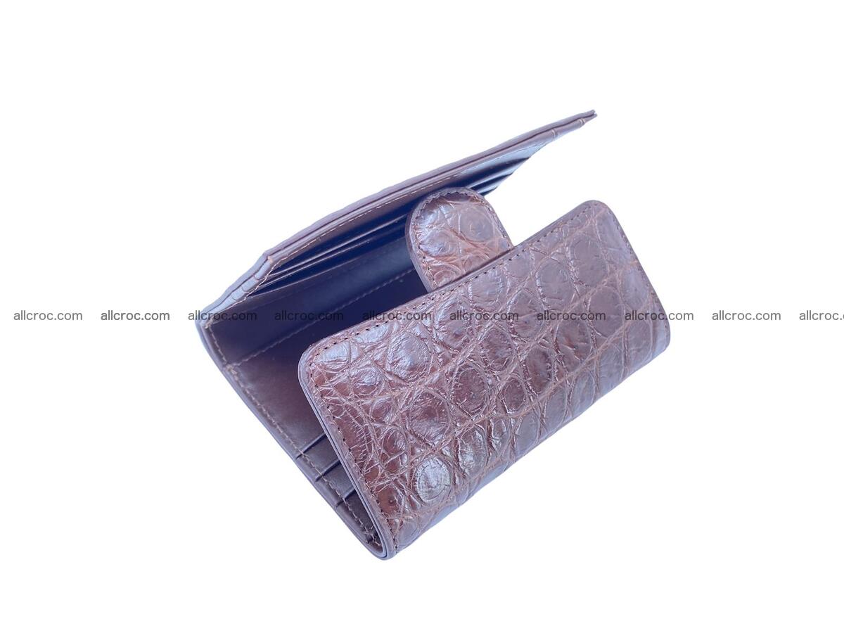 Handcrafted Crocodile skin wallet 1682 Foto 10