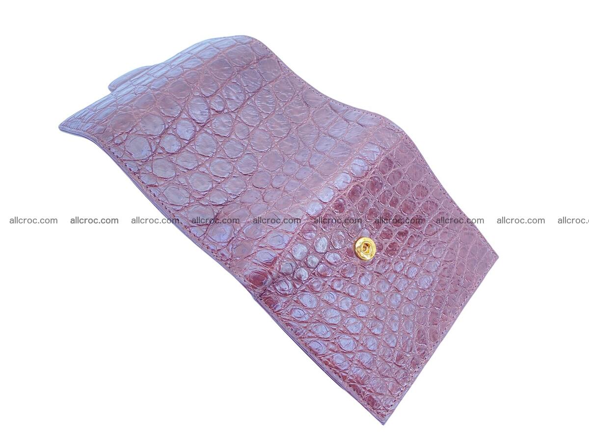 Handcrafted Crocodile skin wallet 1682 Foto 6