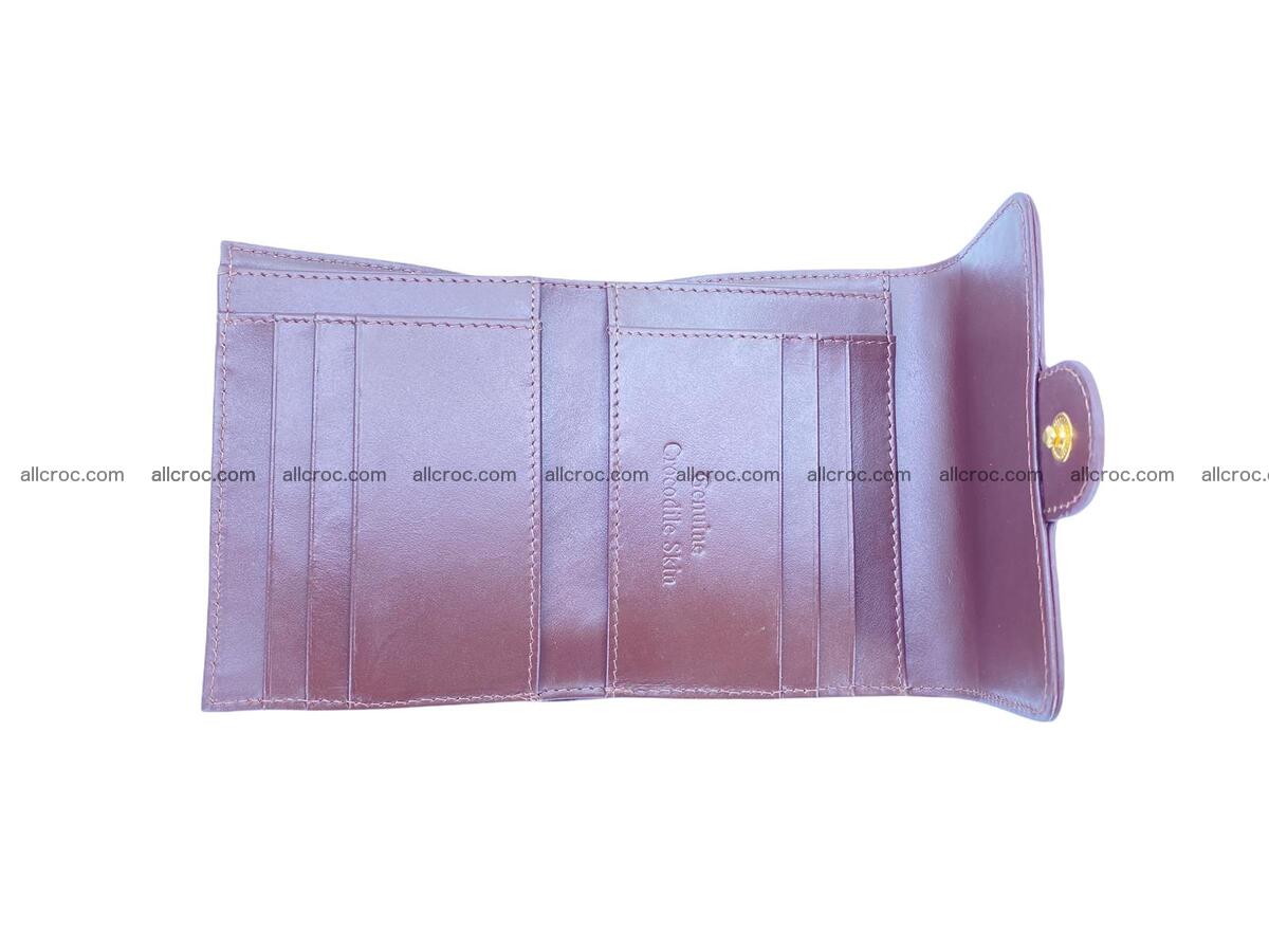 Handcrafted Crocodile skin wallet 1682 Foto 7