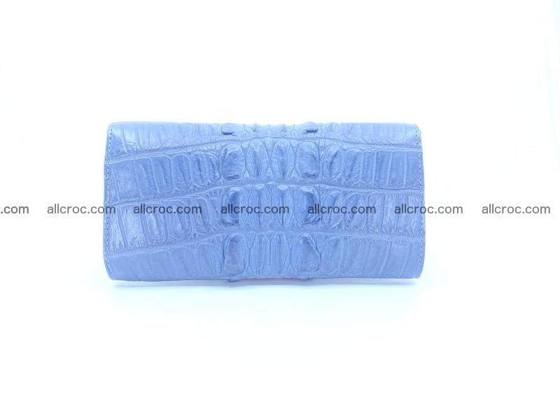 Crocodile skin long wallet for lady 1015