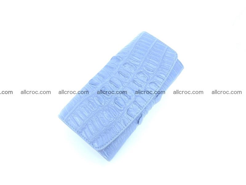 Crocodile skin long wallet for lady 1015