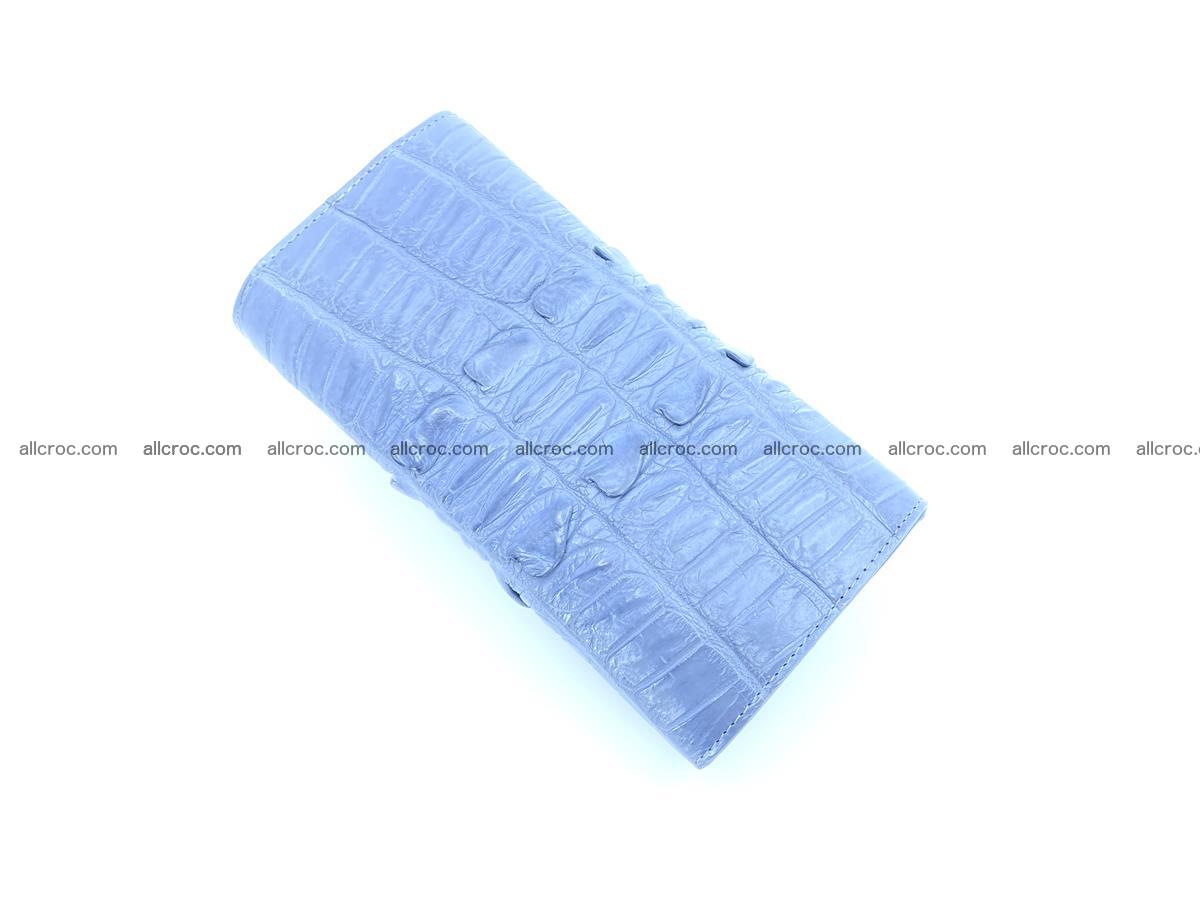 Crocodile skin long wallet for lady 1015 Foto 3