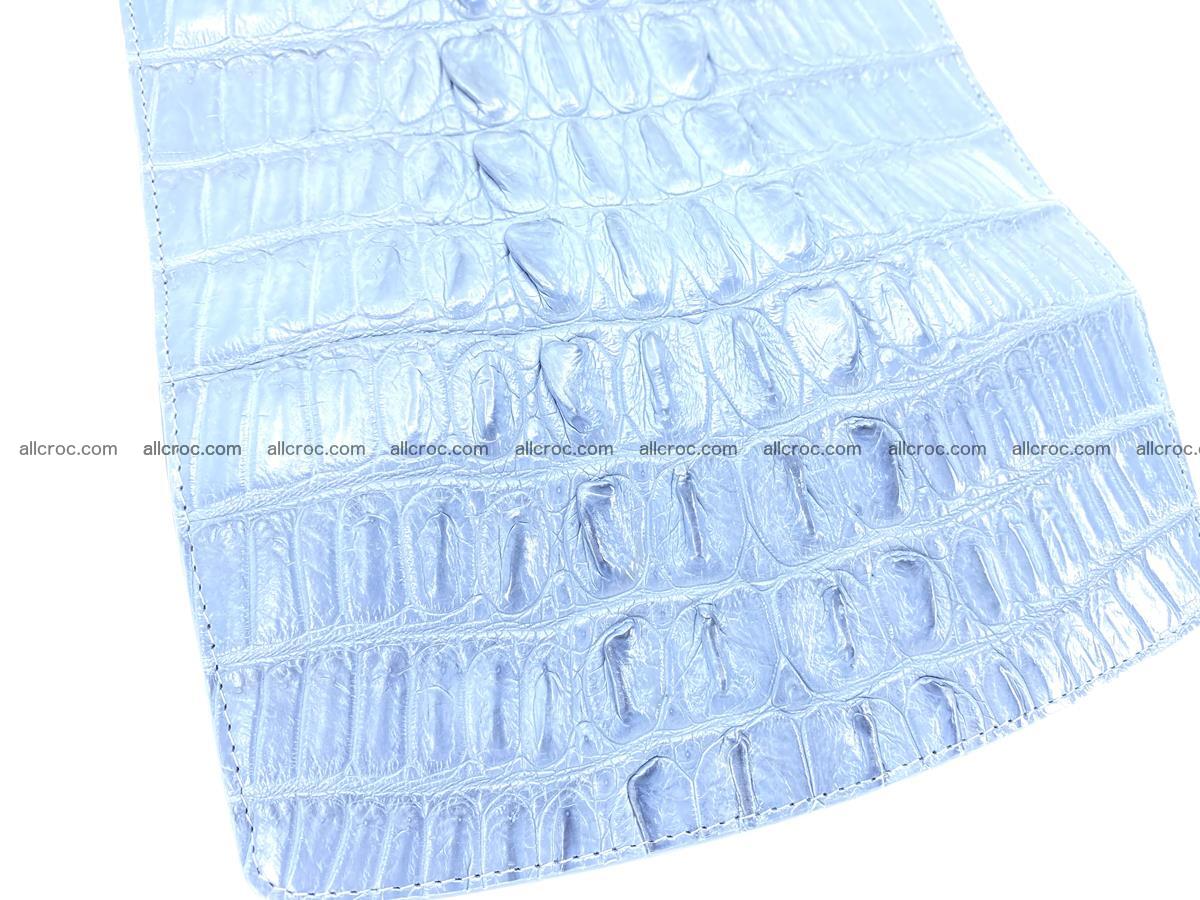 Crocodile skin long wallet for lady 1015 Foto 5