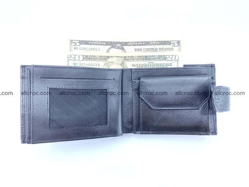 Crocodile skin wallet with pocket for coins and half belt 952