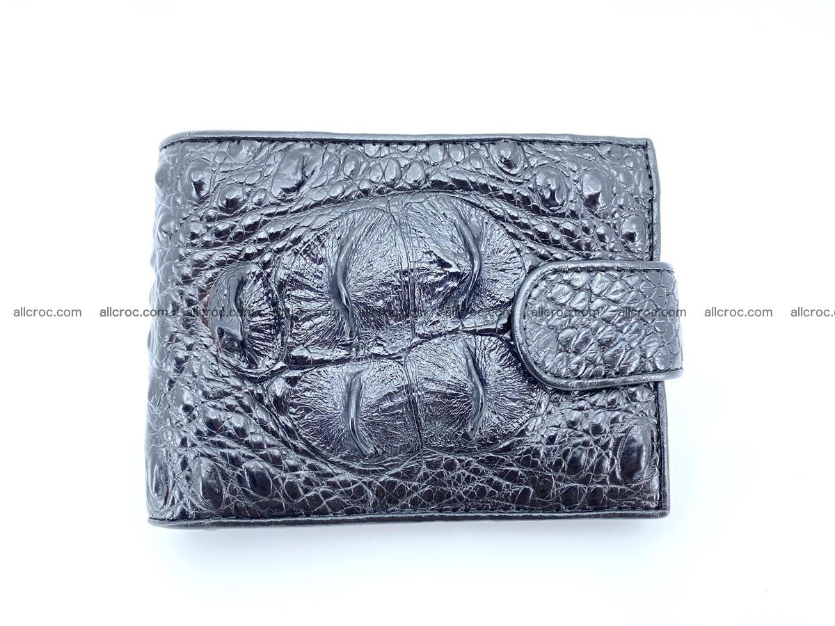 Crocodile skin wallet with pocket for coins and half belt 949 Foto 0