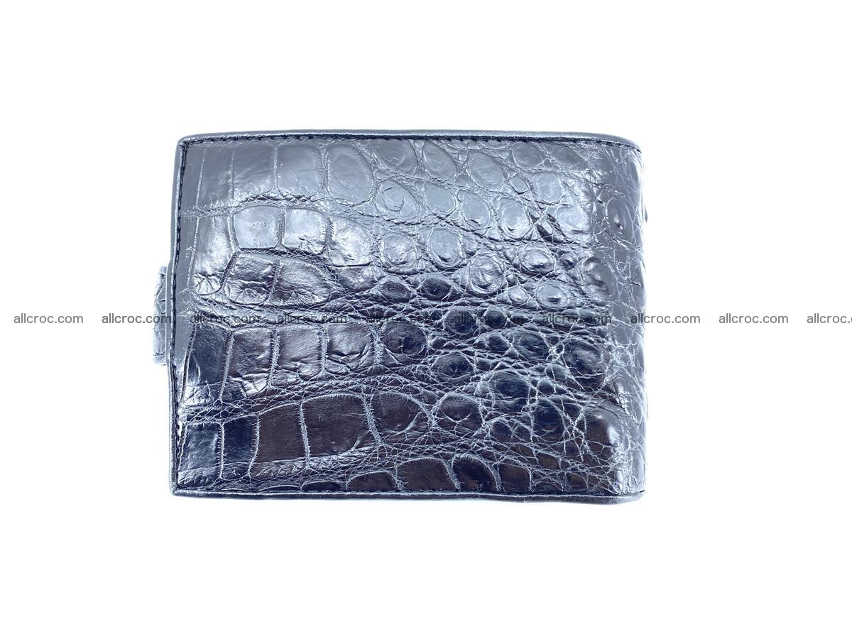 Crocodile skin wallet with pocket for coins and half belt 949 Foto 1