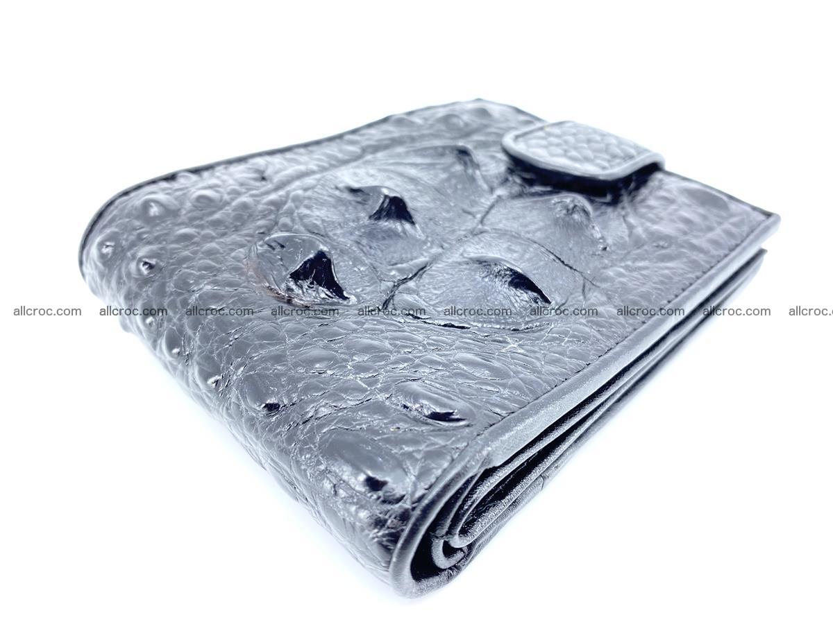 Crocodile skin wallet with pocket for coins and half belt 949 Foto 2
