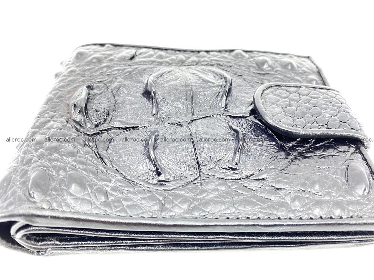 Crocodile skin wallet with pocket for coins and half belt 949 Foto 4