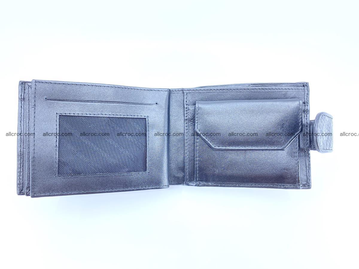 Crocodile skin wallet with pocket for coins and half belt 949 Foto 7