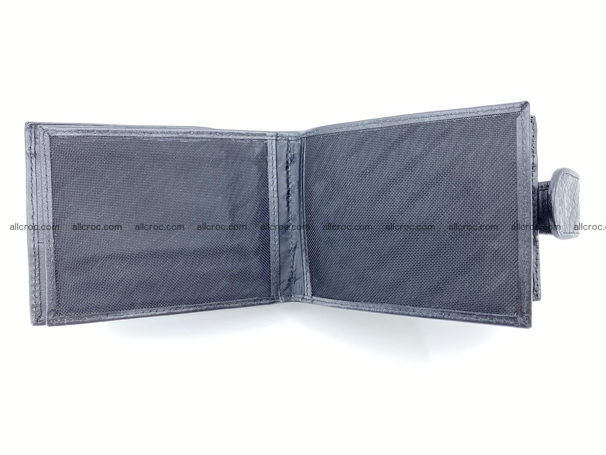 Crocodile skin wallet with pocket for coins and half belt 949 Foto 8