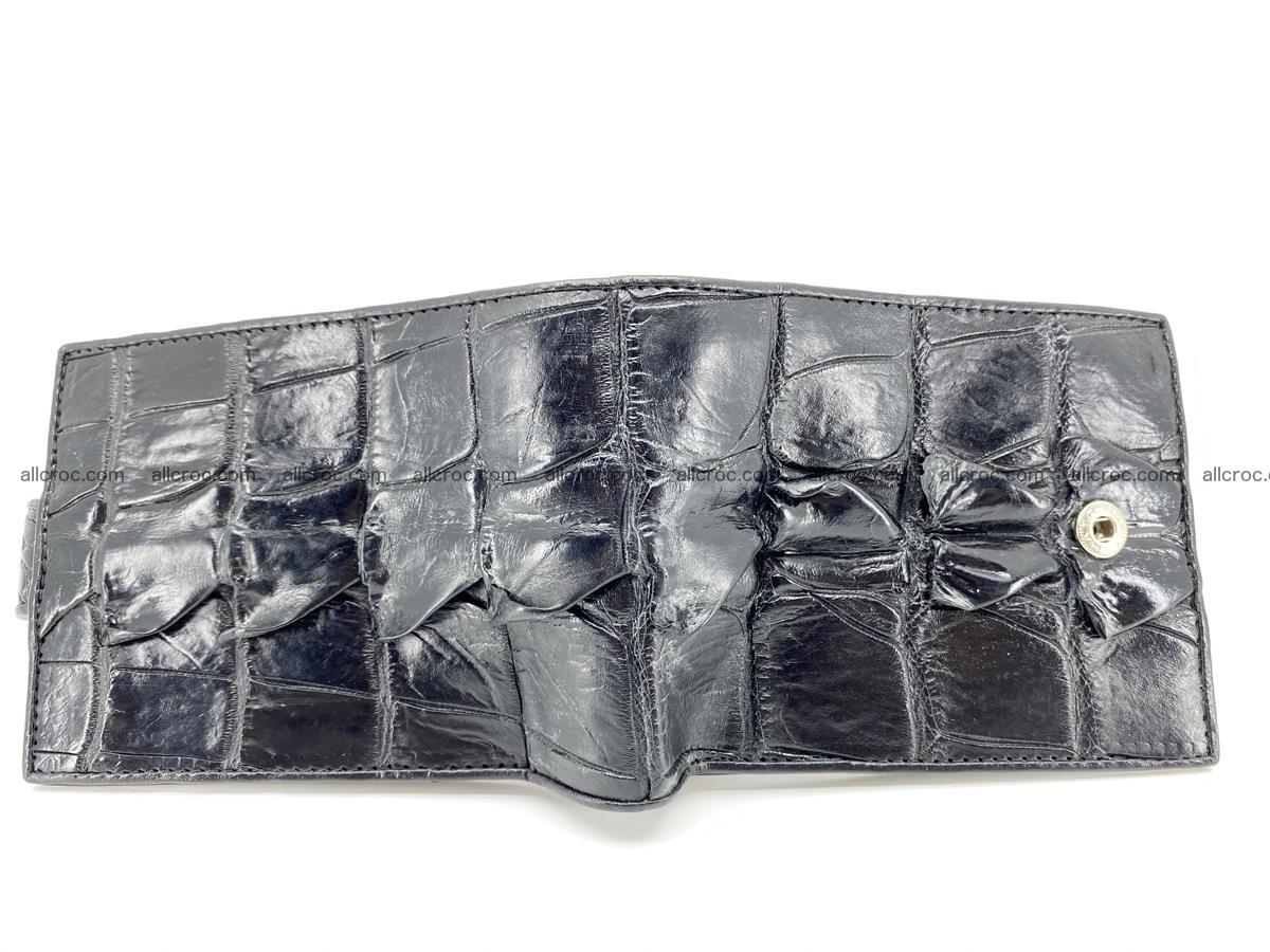 Crocodile skin wallet with pocket for coins and half belt 953 Foto 2