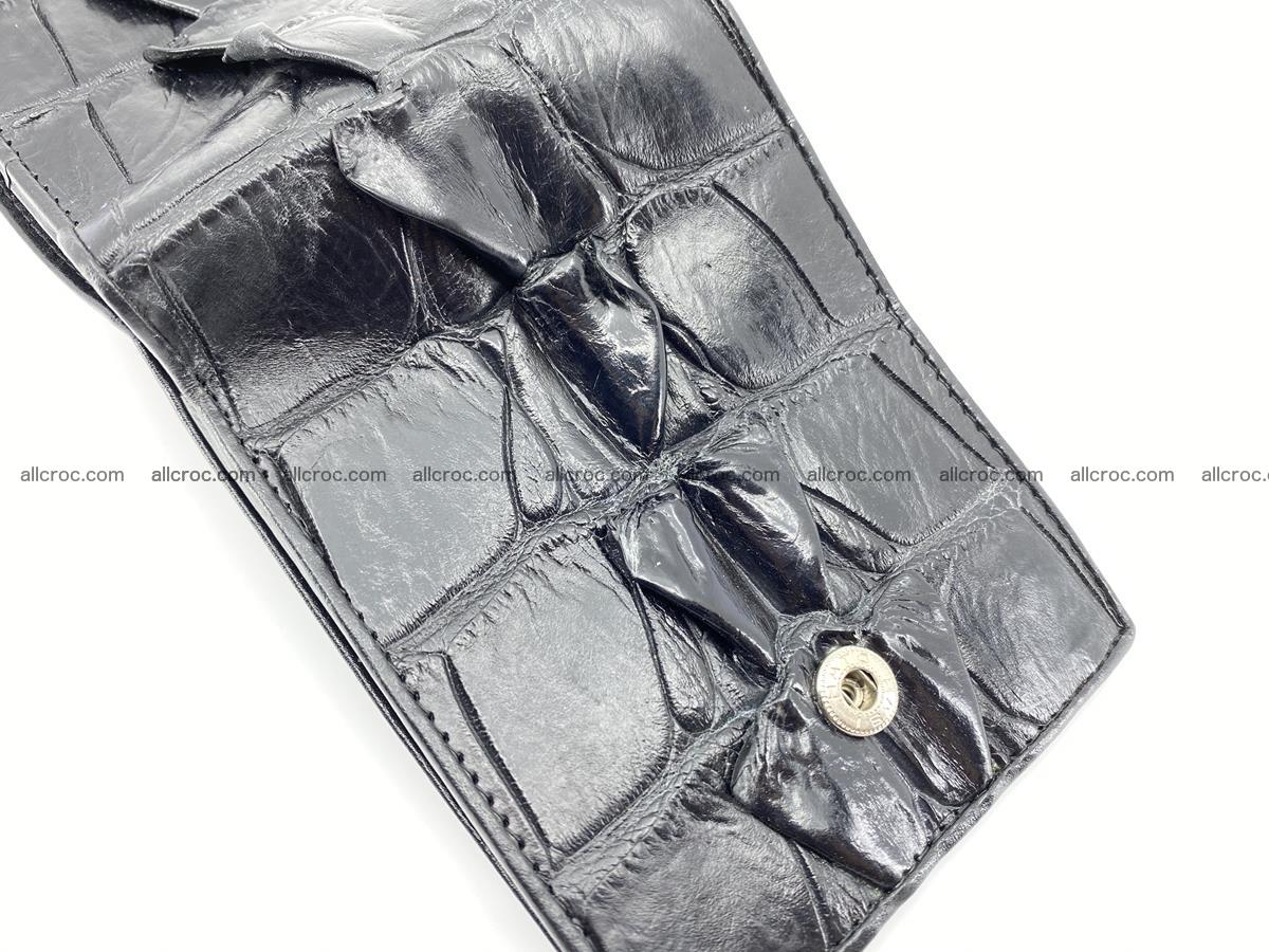 Crocodile skin wallet with pocket for coins and half belt 953 Foto 3