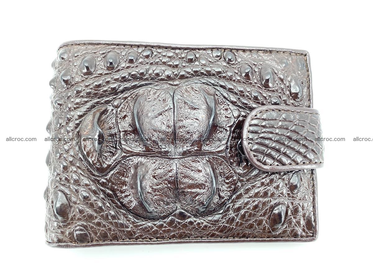 Crocodile skin wallet with pocket for coins and half belt 950 Foto 0