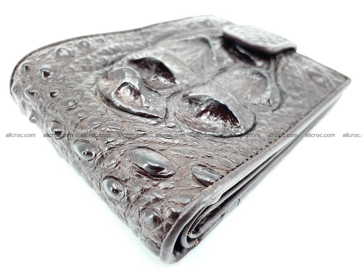 Crocodile skin wallet with pocket for coins and half belt 950 Foto 4