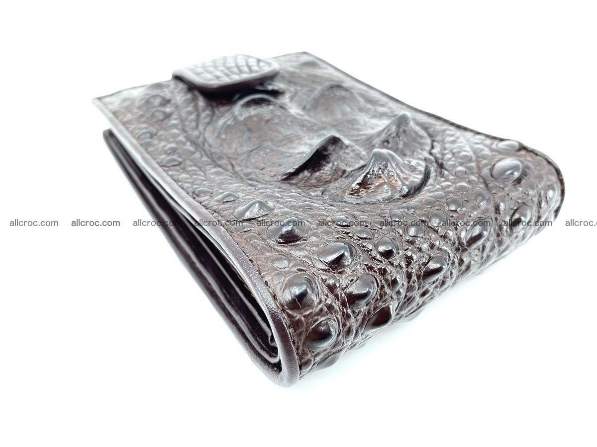 Crocodile skin wallet with pocket for coins and half belt 950 Foto 5