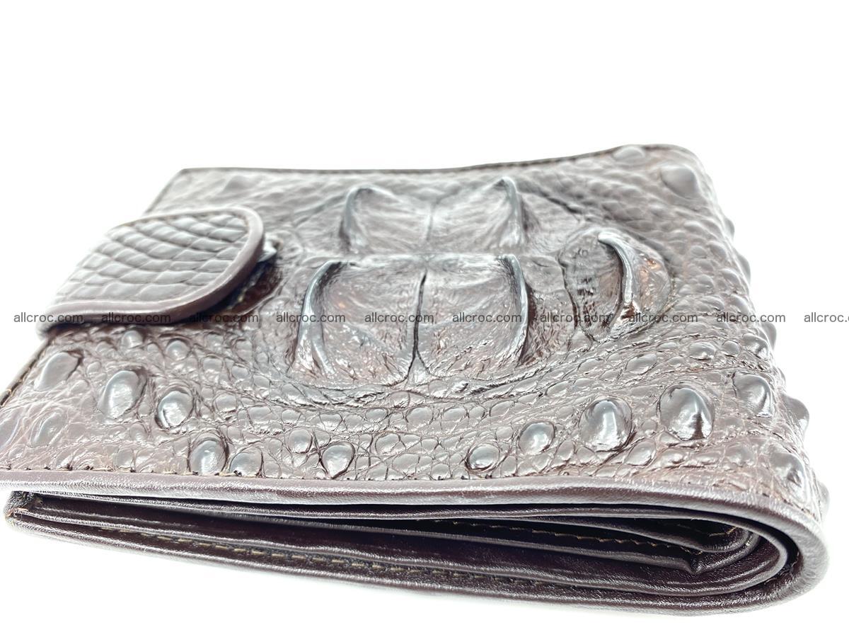 Crocodile skin wallet with pocket for coins and half belt 950 Foto 6
