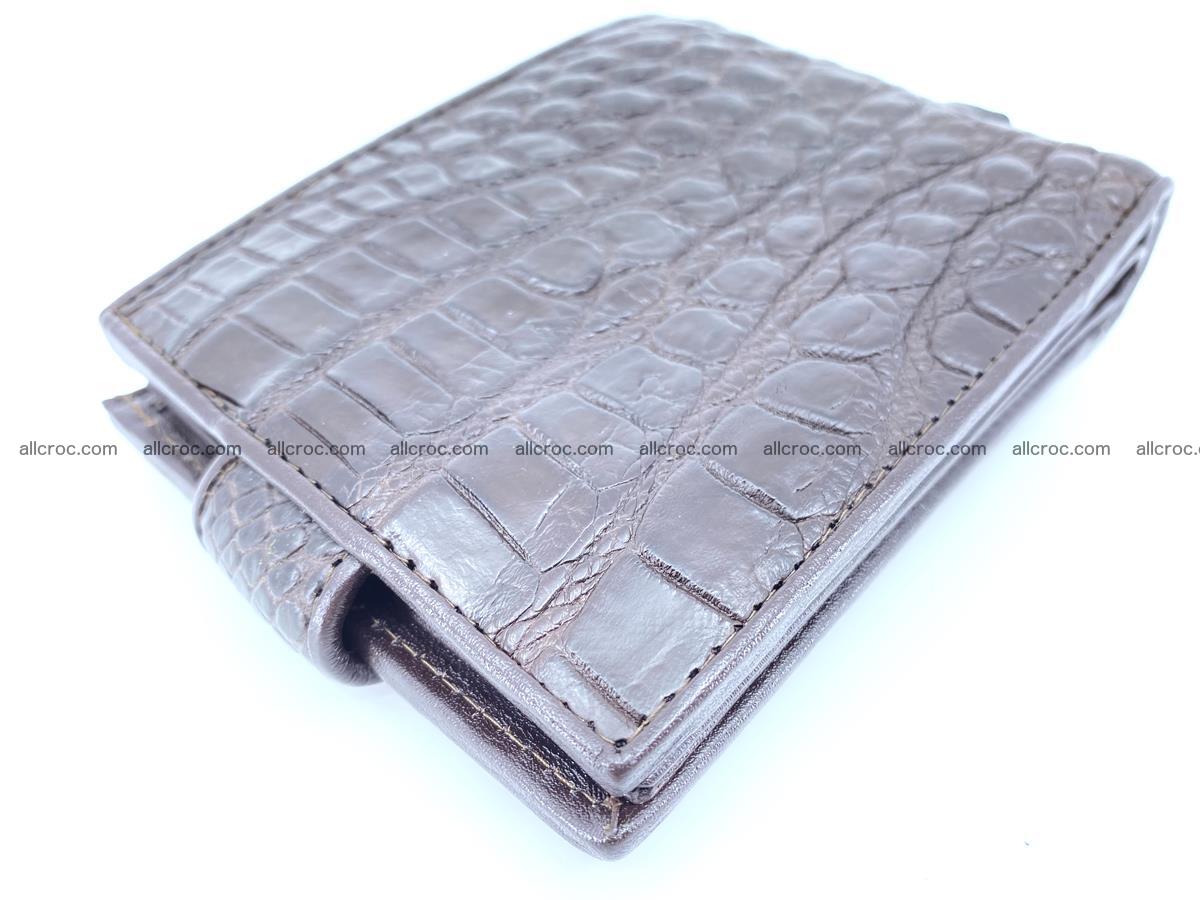 Crocodile skin wallet with pocket for coins and half belt 950 Foto 11