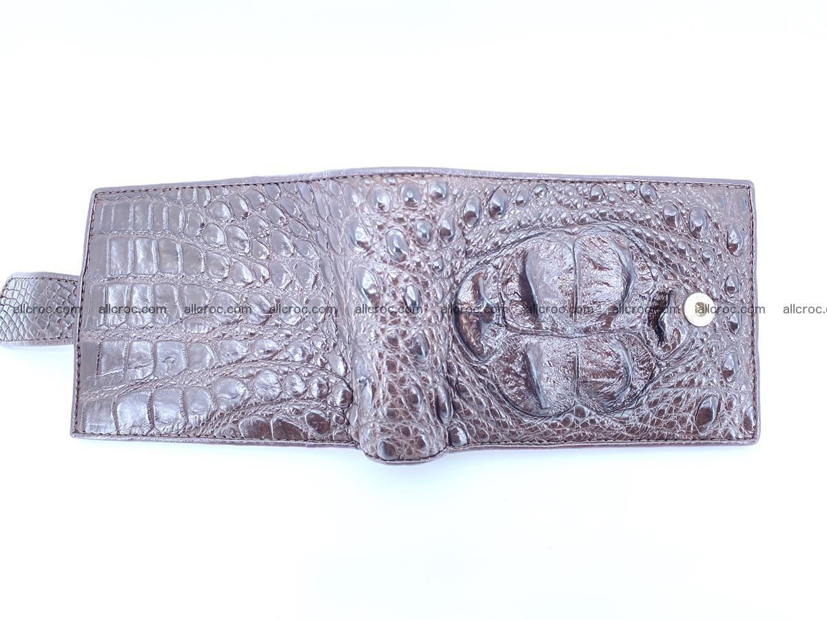 Crocodile skin wallet with pocket for coins and half belt 950 Foto 2