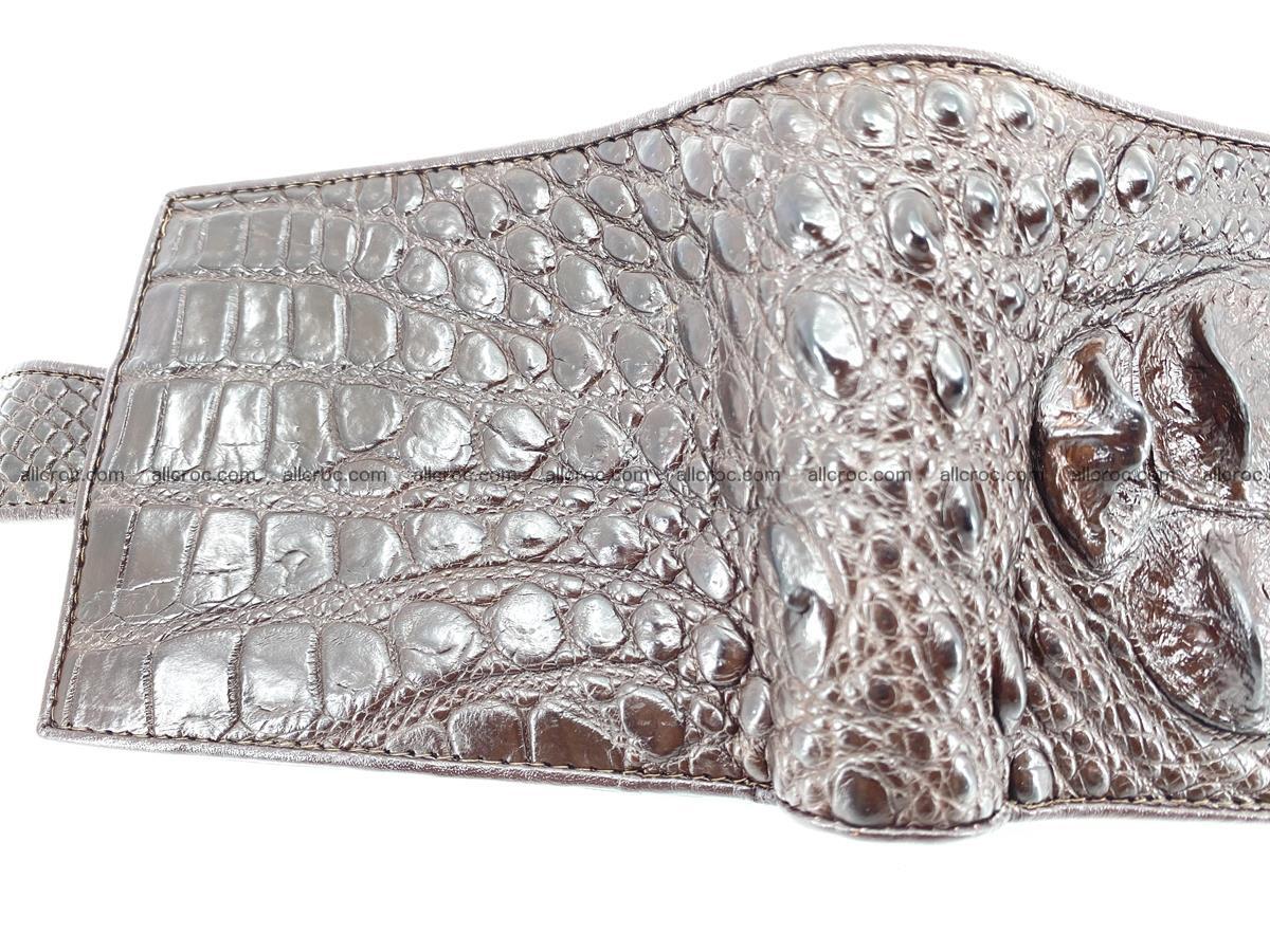 Crocodile skin wallet with pocket for coins and half belt 950 Foto 8