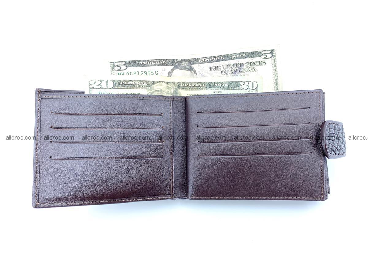 Crocodile skin wallet with pocket for coins and half belt 948 Foto 9